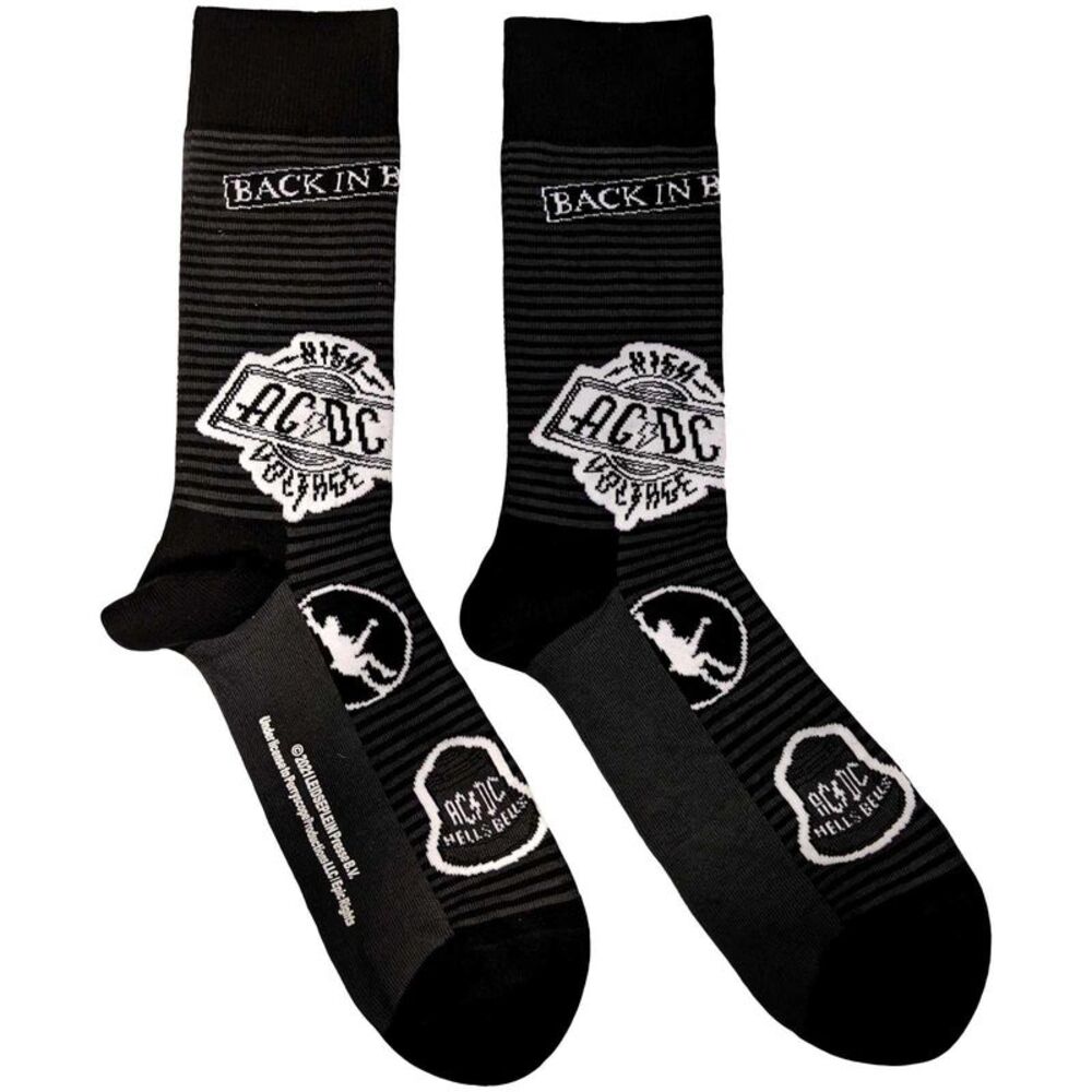 AC/DC Unisex Adult Icons Socks / Black
